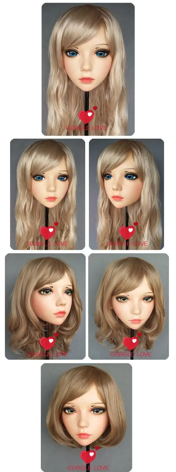 

(NEW-78) Female Male Mask Realistic Silicone Masks Halloween Party BJD Doll Crossdress Japan Kigurumi Mask Anime Cosplay