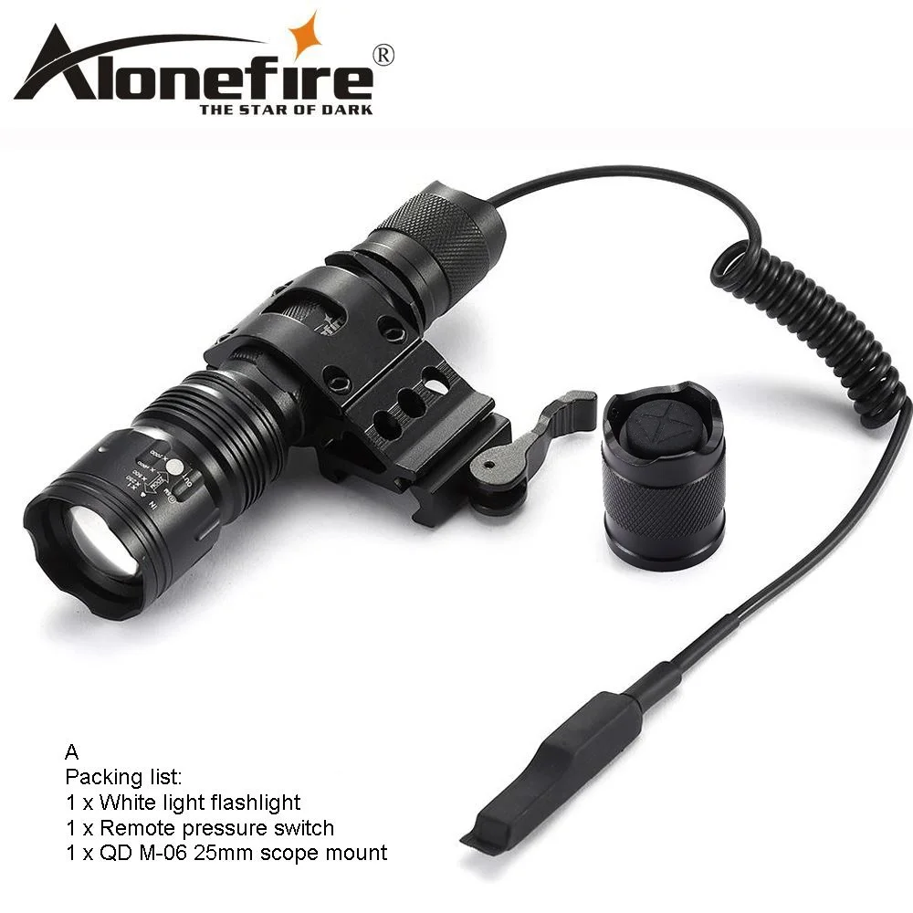 Tactics flashlight A AloneFire TK104 светодиодный светильник-Вспышка водонепроницаемый светильник-вспышка s xml L2 5 режимов tactic lintern светильник-вспышка с дистанционным переключателем - Испускаемый цвет: Tactics flashlight A