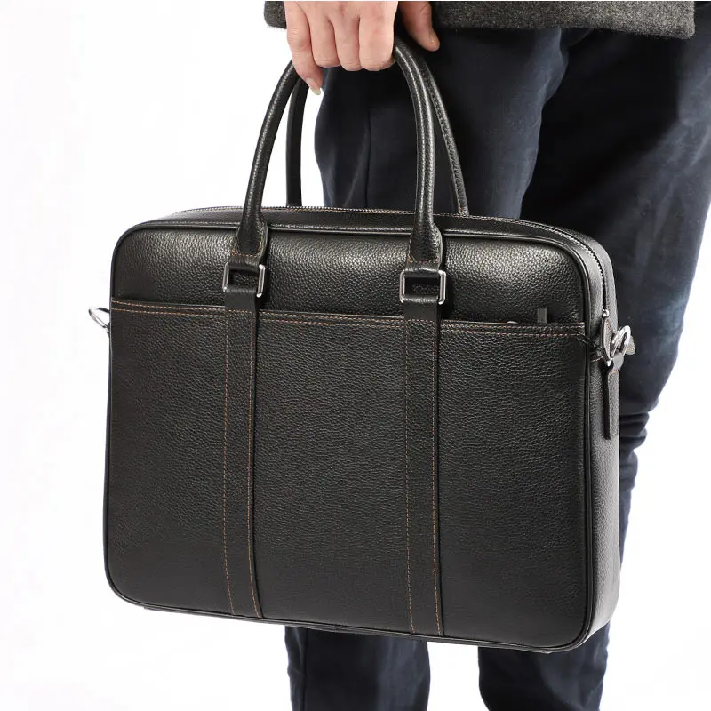 men's Handbag 2019 Business Briefcases Man for lawyer Genuine Leather Messenger Bag Men Shoulder Bags leather laptop