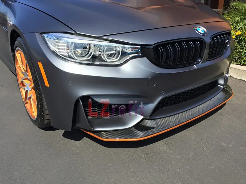 GTS настоящий карбоновый передний спойлер 1 пара для BMW F80 F82 F83 M3 M4 2015UP|Амортизаторы|