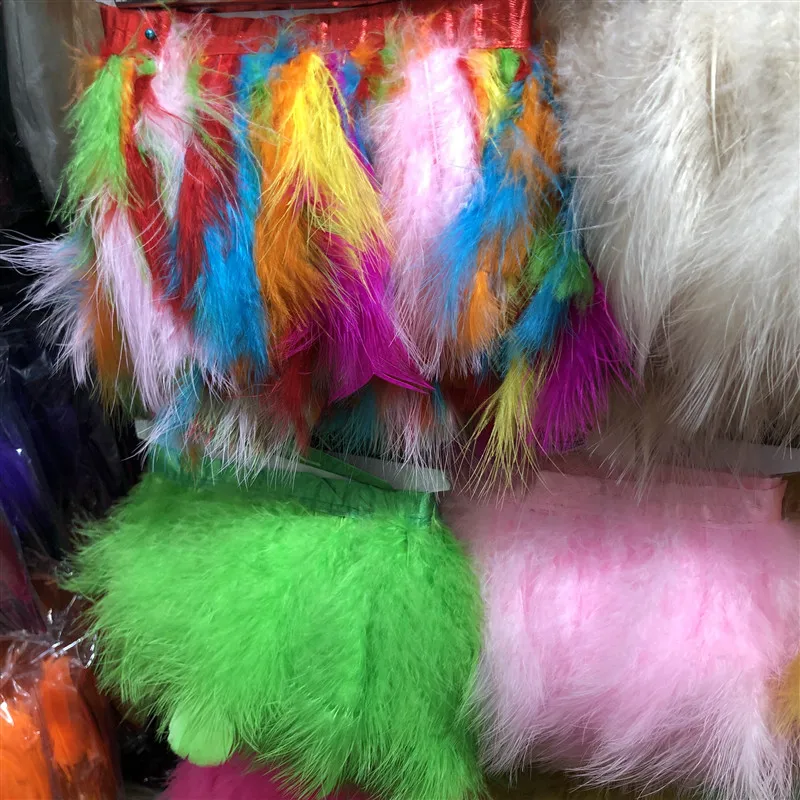 Турецкая перьевая лента с бахромой 2 метра много цветов для рукоделия шитья 40 |