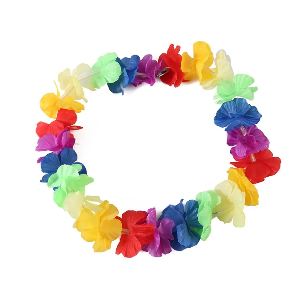 ZZ0010 4LED световой украшенные цветами строка хула Танцы с гирляндой свет цветочный