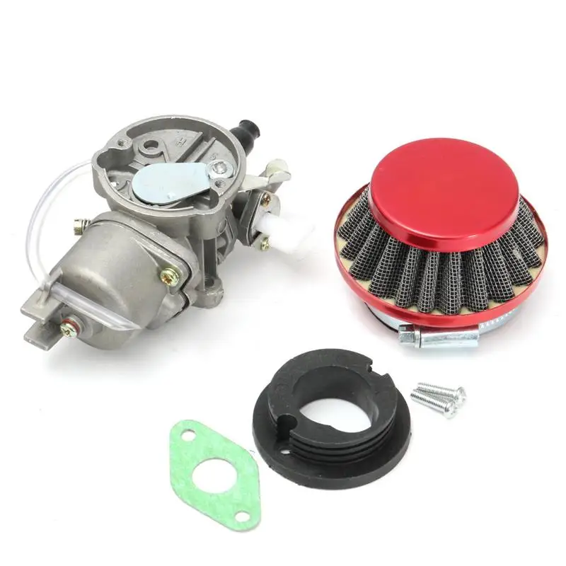 Карбюратор Carb воздушный фильтр в сборке для 43cc 47cc 49cc Мини Мото ATV Грязь для карманного велосипеда Металл красный