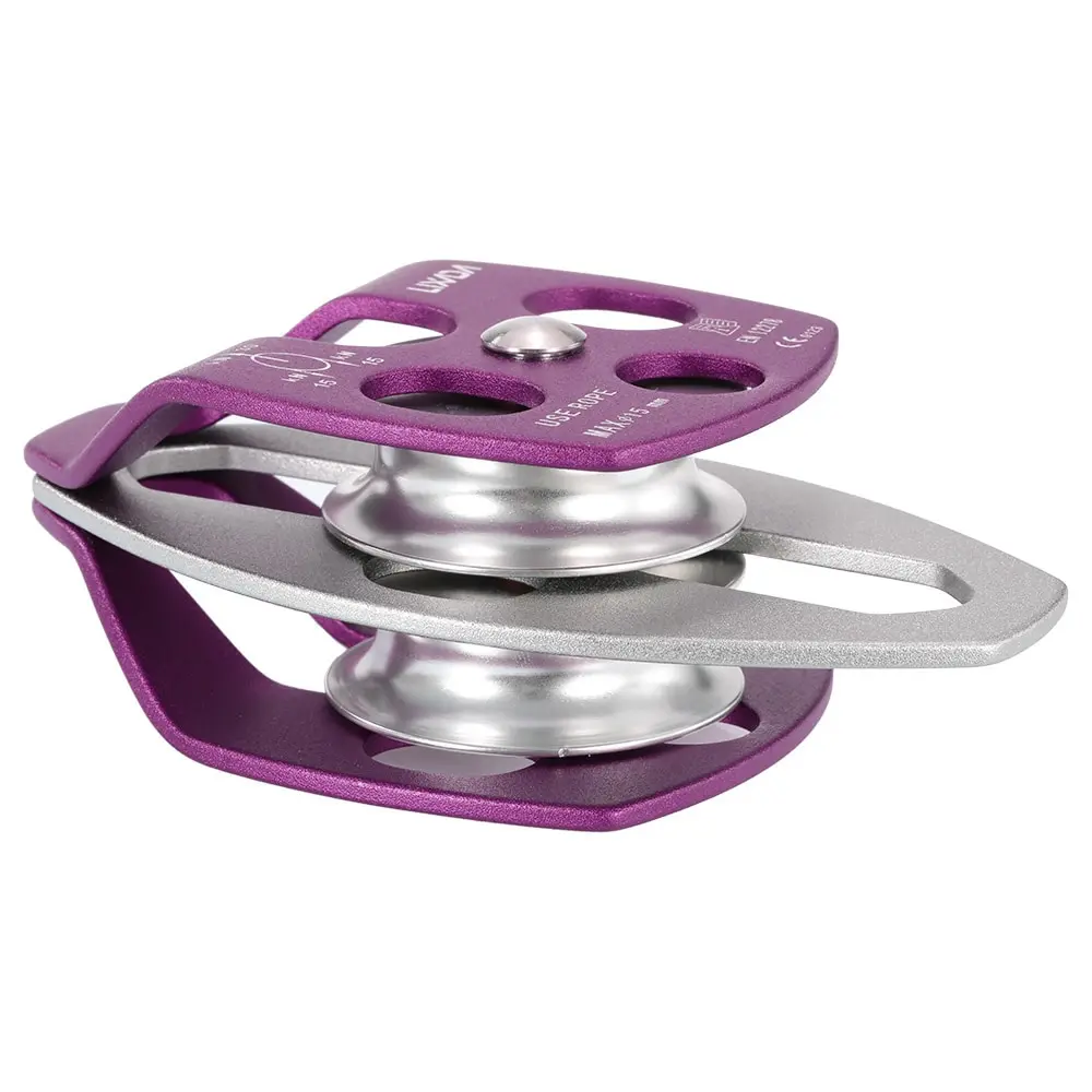 

Lixada Hot Sale 30kN Outdoor Single Fixed Pulley Aluminum Twin Sheave Pulley Mountaineer Climbing Rope Pulley Rock Rigge Rescue