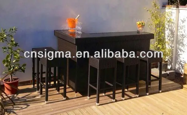 Новинка! Стулья и стулья для улицы из смолы|wicker bar table|wicker bartable and chair set |