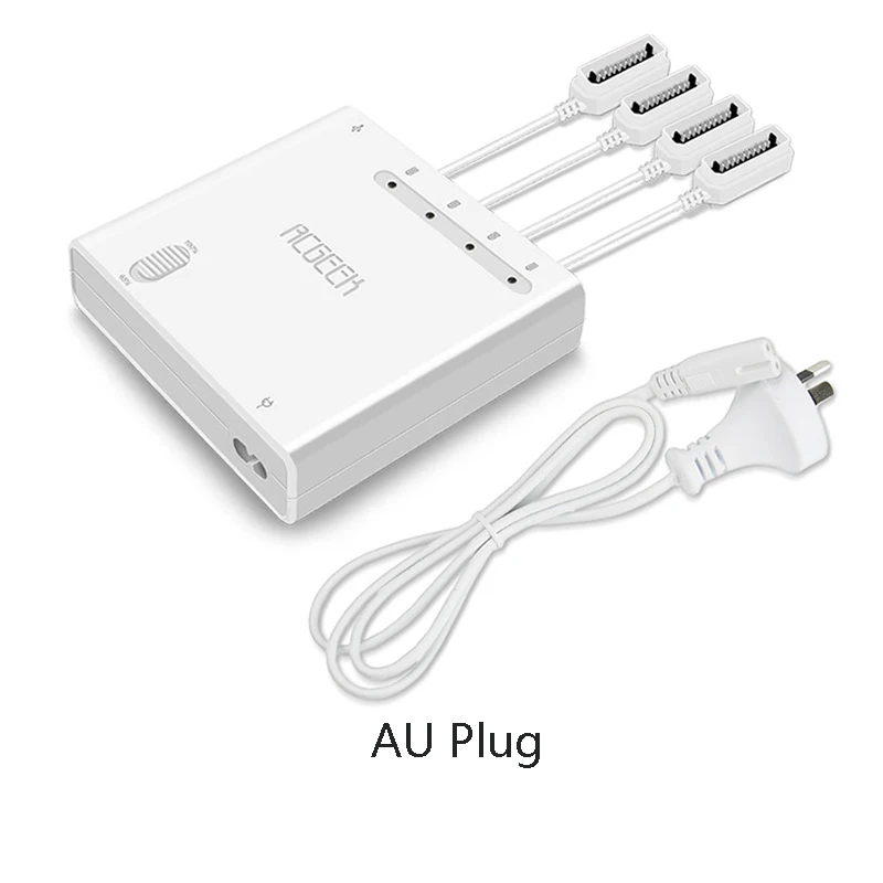 White--AU Plug-6IN1 Быстрое зарядное устройство 5в1, умное многофункциональное зарядное устройство для DJI Mavic 2 Pro/Zoom Drone, зарядный концентратор для DJI Mavic 2 Pro Zoom - Цвет: White--AU Plug-6IN1