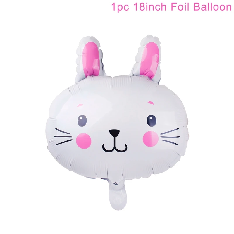 White Rabbit QIFU Фольга Воздушный Шар из фольги джунгли вечерние шары животные ходячие шары воздушные шары ко дню рождения вечерние украшения Дети Globos Ballonnen - Цвет: White Rabbit