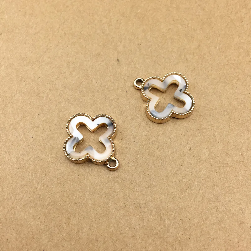 10 шт./лот модное сердце круглый цветок дизайн уксусная кислотная тарелка амулеты