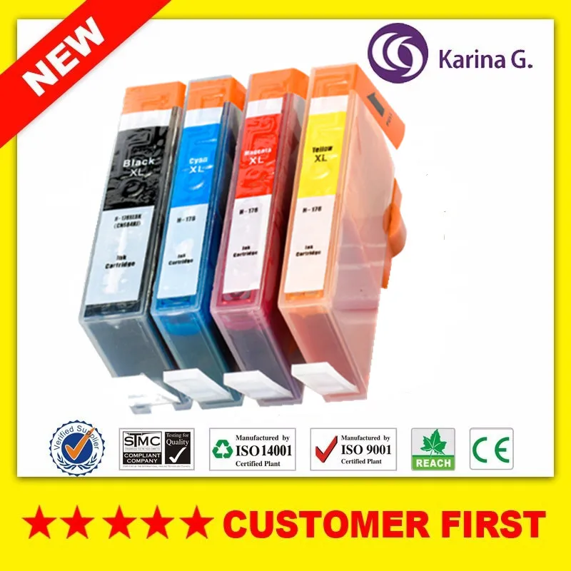 Совместимый чернильный картридж для HP 178 XL hp178 Photosmart B109 B110 B210 C309 C310 C410 D5468 D5463 D5460 и т.