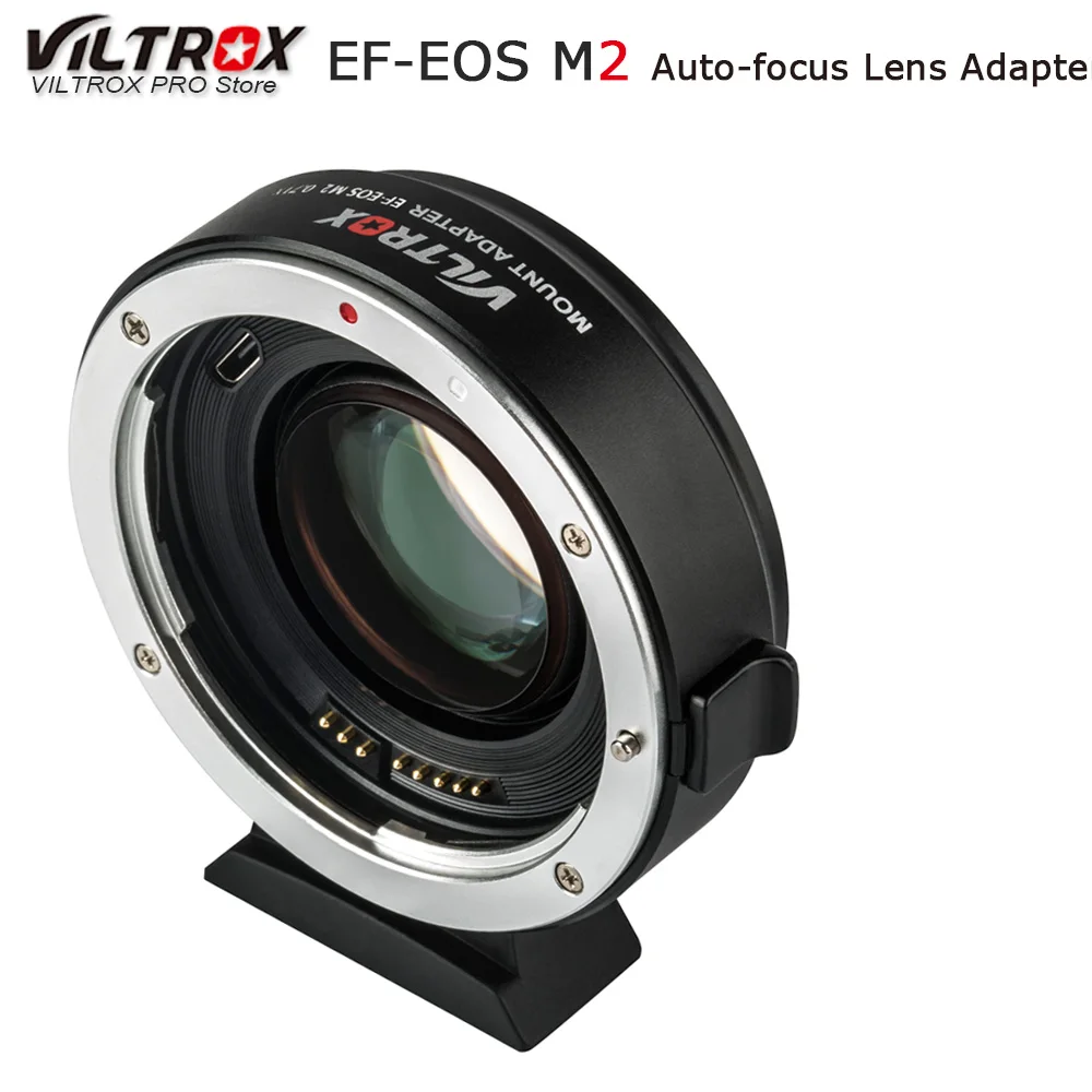 Адаптер для объектива Viltrox с автофокусом M2 AF EXIF 0 71x Canon EF камеры EOS M5 M6 M50|Адаптеры