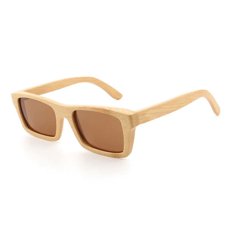 brown naturalwood Высокое количество классические бамбуковые деревянные солнцезащитные очки для мужчин и женщин брендовые дизайнерские поляризованные UV400 очки - Цвет линз: brown naturalwood
