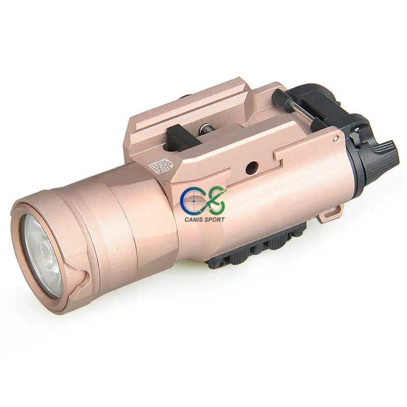 TRIJICON XH35 тактический фонарь страйкбол двойной выход ультра-высокий белый светодиодный свет стробоскоп лампа с регулировкой gs15-0130 - Цвет: Коричневый
