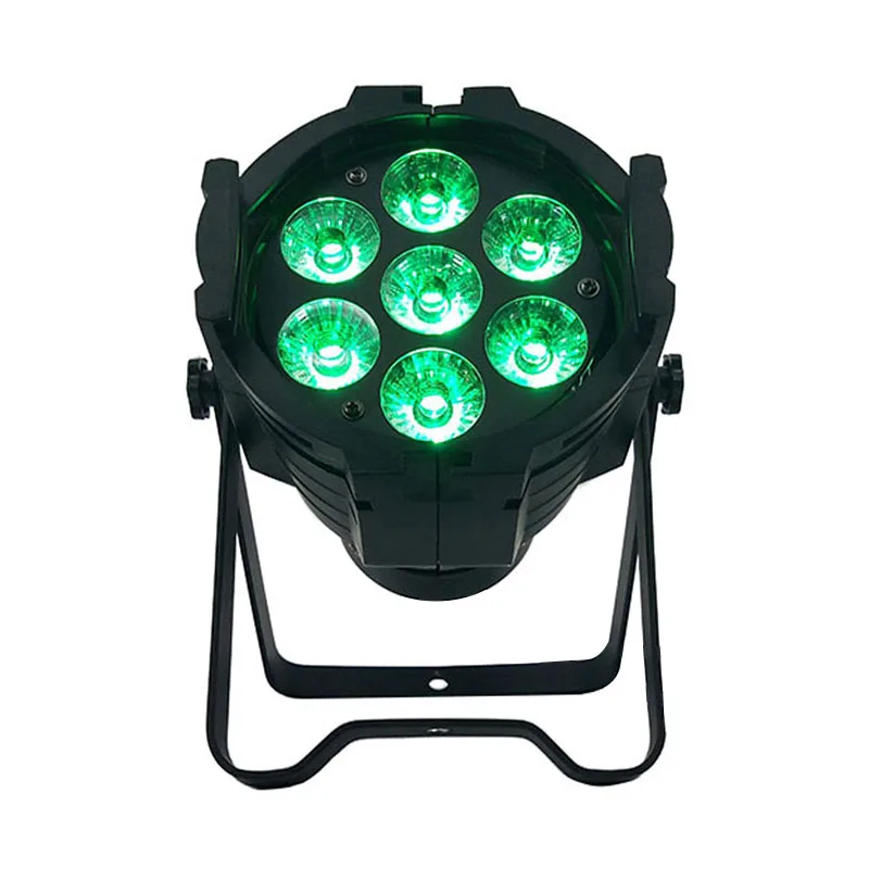 Алюминиевый сплав LED Par 7x12W RGBW 4in1 DMX512 Wash dj сценический свет диско вечеринка Dj