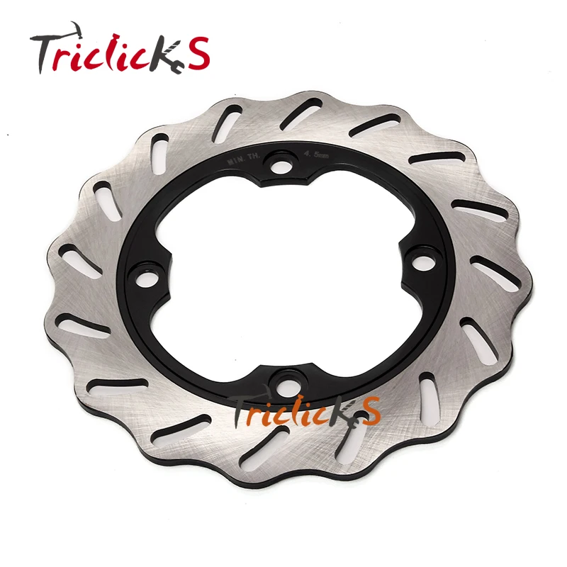 Triclicks мотоциклетные тормозные диски из нержавеющей стали задние волнистые ротор