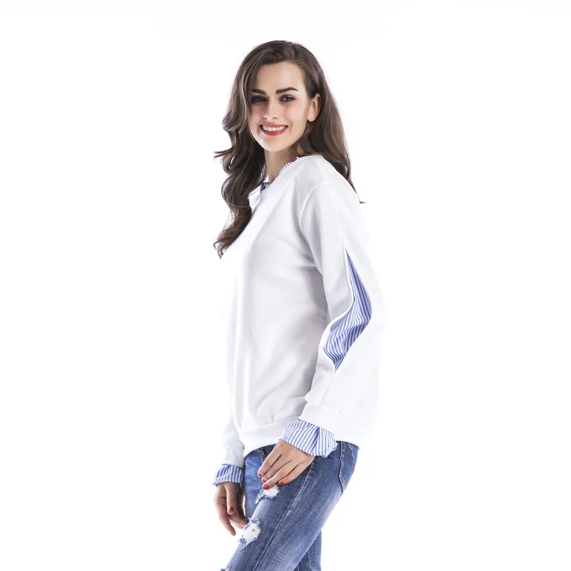 autumn period and the false two-piece fleece collar single female Add hair thickening fashion women's clothing | Женская одежда