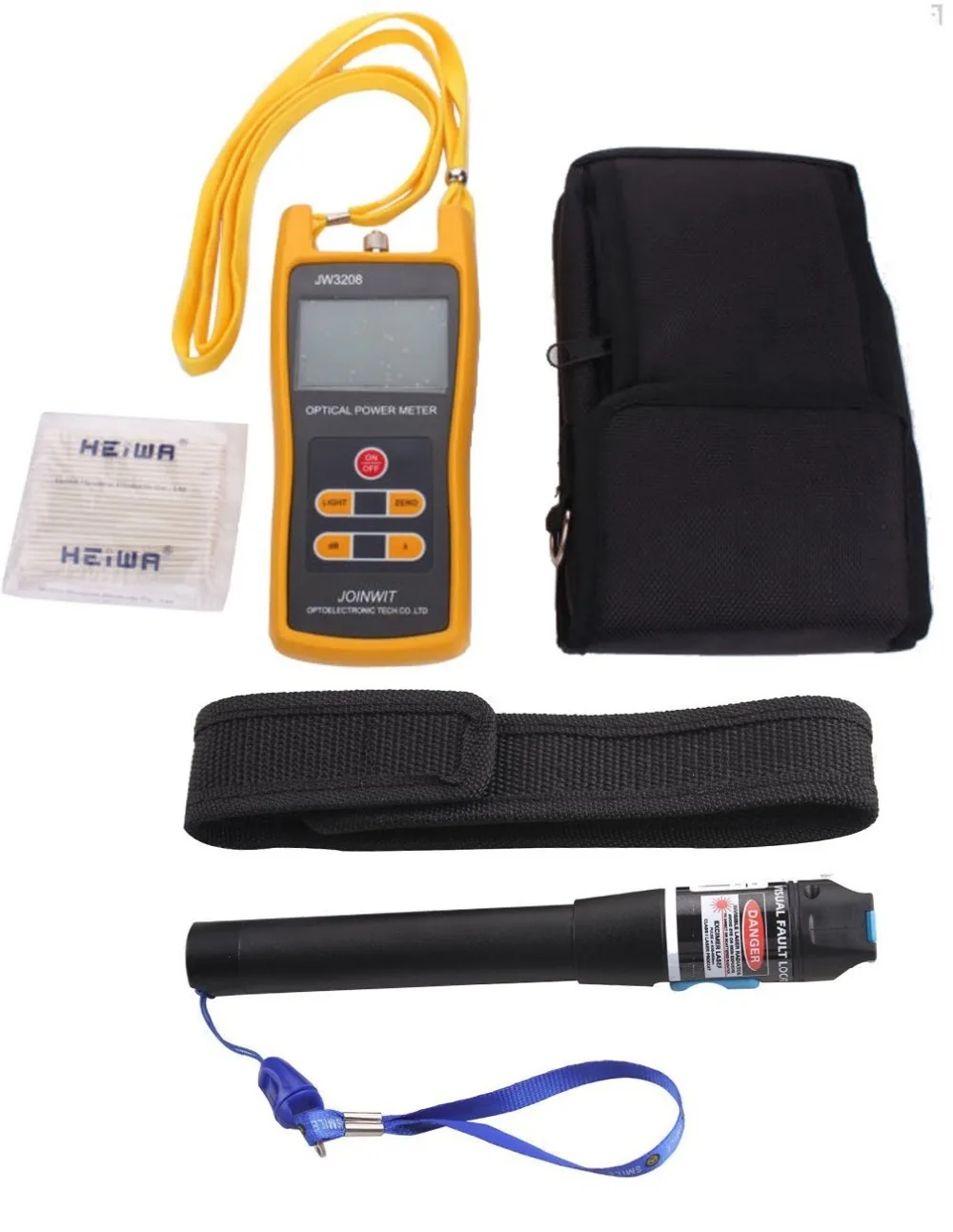 20mW Visual Fault Locator Fiber Optic Cable Tester  Optical Laser Source &Handheld Optical Power Meter Tester -50 to26dB