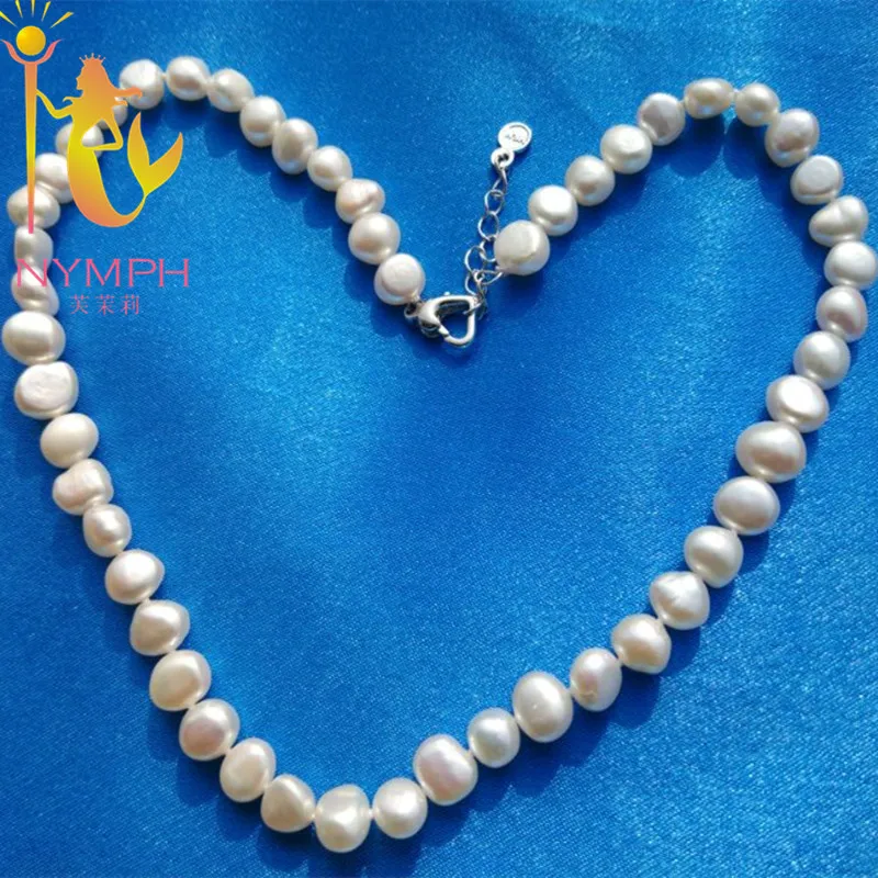 Женское жемчужное ожерелье [NYMPH] из натурального пресноводного жемчуга в стиле