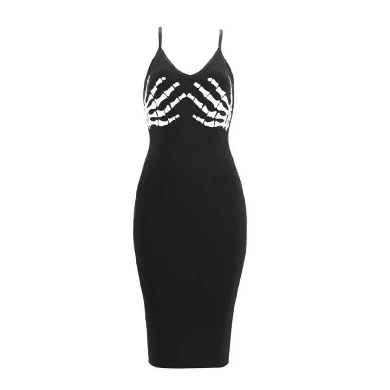 Erdaoben Женская Бандажное платье длиной до колен v-образным вырезом Bodycon призрак