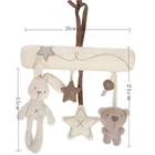 Детская люлька, милый кролик, детская музыкальная подвесная кровать, безопасное сиденье, плюшевые разнофункциональные плюшевые игрушки