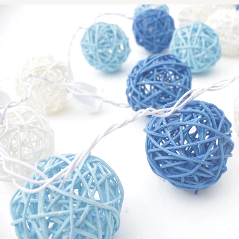 Светодиодный светильник с ротанговым шариком 20 светодиодов | Лампы и освещение