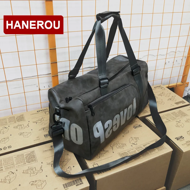 HANEROU мужские и женские дорожные сумки из искусственной кожи Женская Большая
