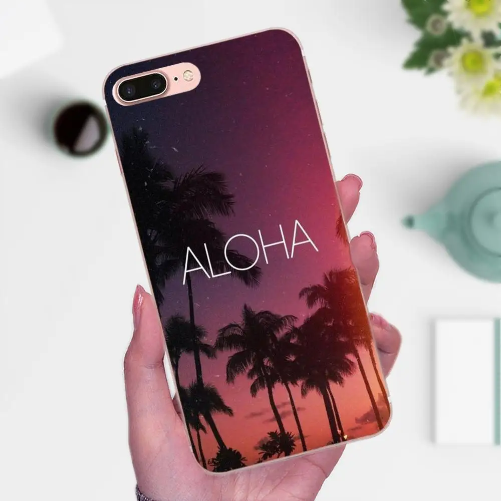 Летний Пляжный Чехол для мобильного телефона Hawaii Aloha Sea Ocean Huawei Mate 7 8 9 10 20 P8 P9 P10 P20 P30