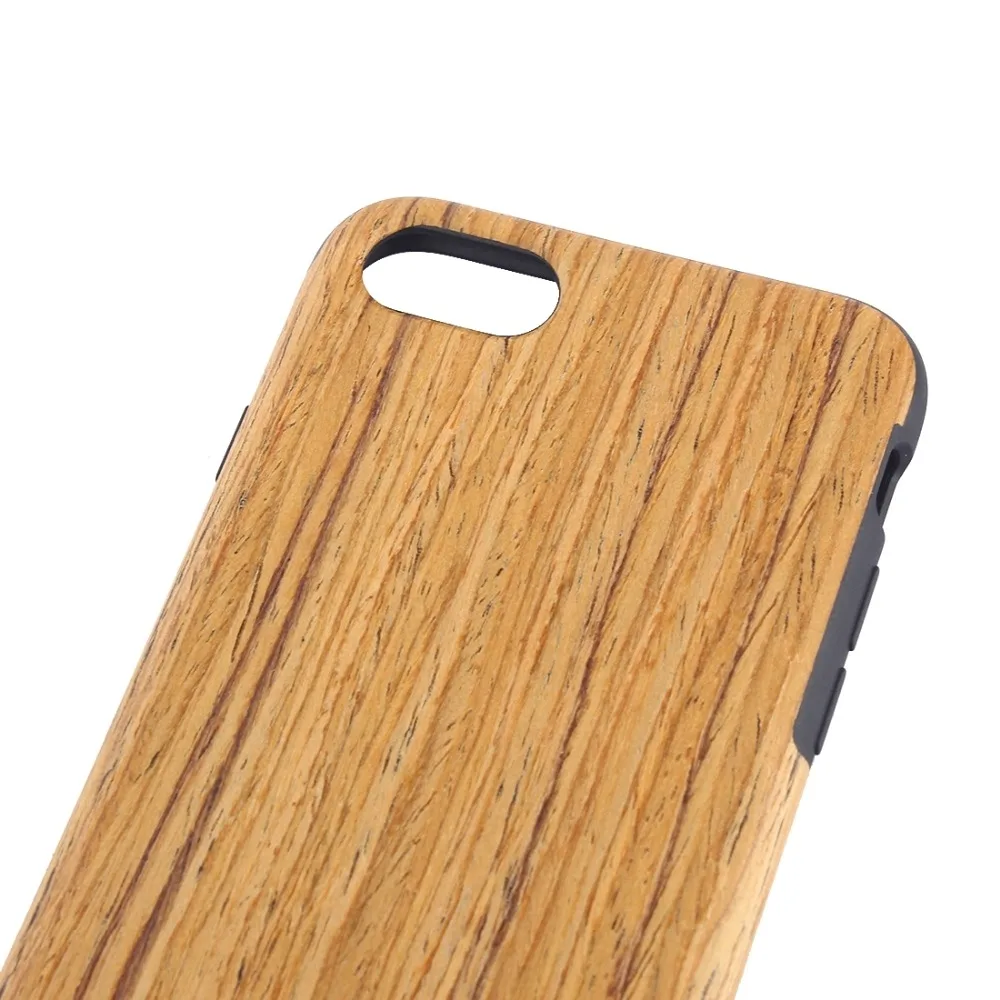 For iPhone 7 Teak Wood Grain Paste Skin Soft TPU Protective Case for Plus | Мобильные телефоны и аксессуары