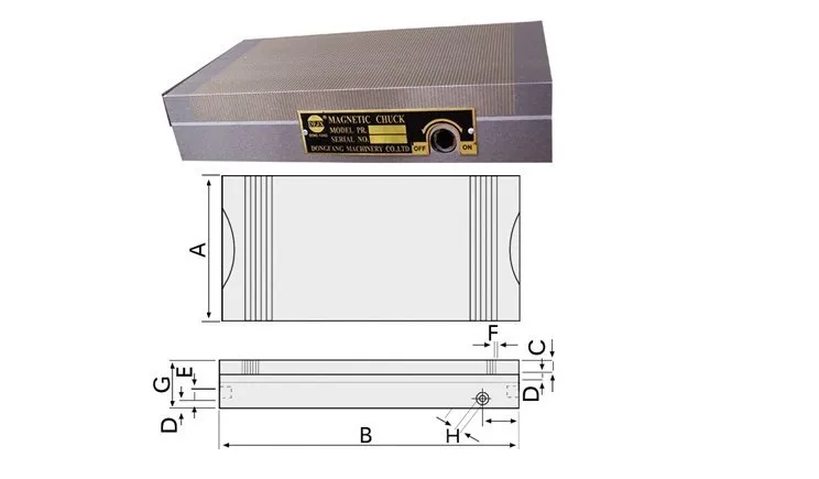 Синусоидальный точный шлифовальный станок с магнитным патроном плоский диск