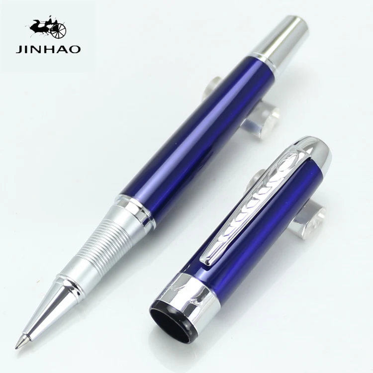 Jinhao250 синие и Серебристые студенческие офисные ручки для письма шариковая ручка 0