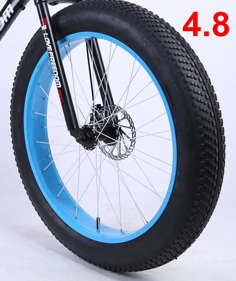 Многоцветный 4,0/4,8 Размер Fat Tire 26 дюймов колеса, передние и задние колеса, с внутренними и внешними шинами, без передней вилки - Цвет: Многоцветный