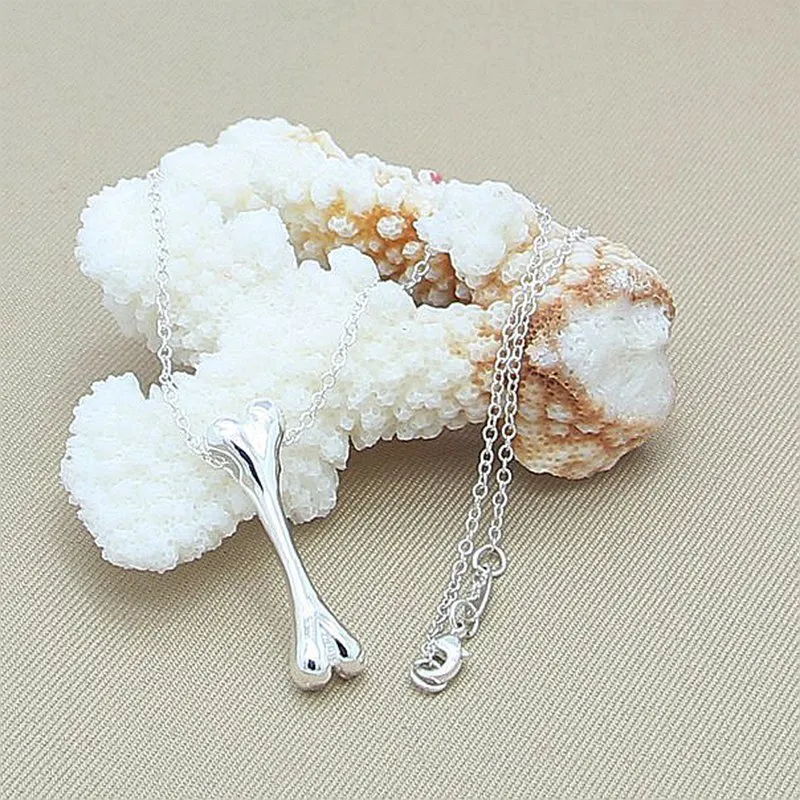 Promotion new fashion 925 sterling silver jewelry chain pendant necklace for women bijouterie gift wholesale zPm337 | Украшения и