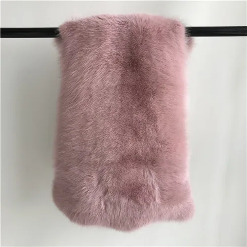 Skin pink Новинка, модное пальто с воротником из натурального Лисьего меха, женская зимняя куртка, пуховое пальто, верхняя одежда, съемная джинсовая куртка, пальто из натурального меха - Цвет: Skin pink