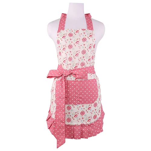 Floral Prism Pink Neoviva, хлопковый Кухонный Фартук с карманом для женщин, Водонепроницаемая подкладка, с цветочной призмой, розовый кухонный фартук, фартук Avental Cozinha - Цвет: Floral Prism Pink
