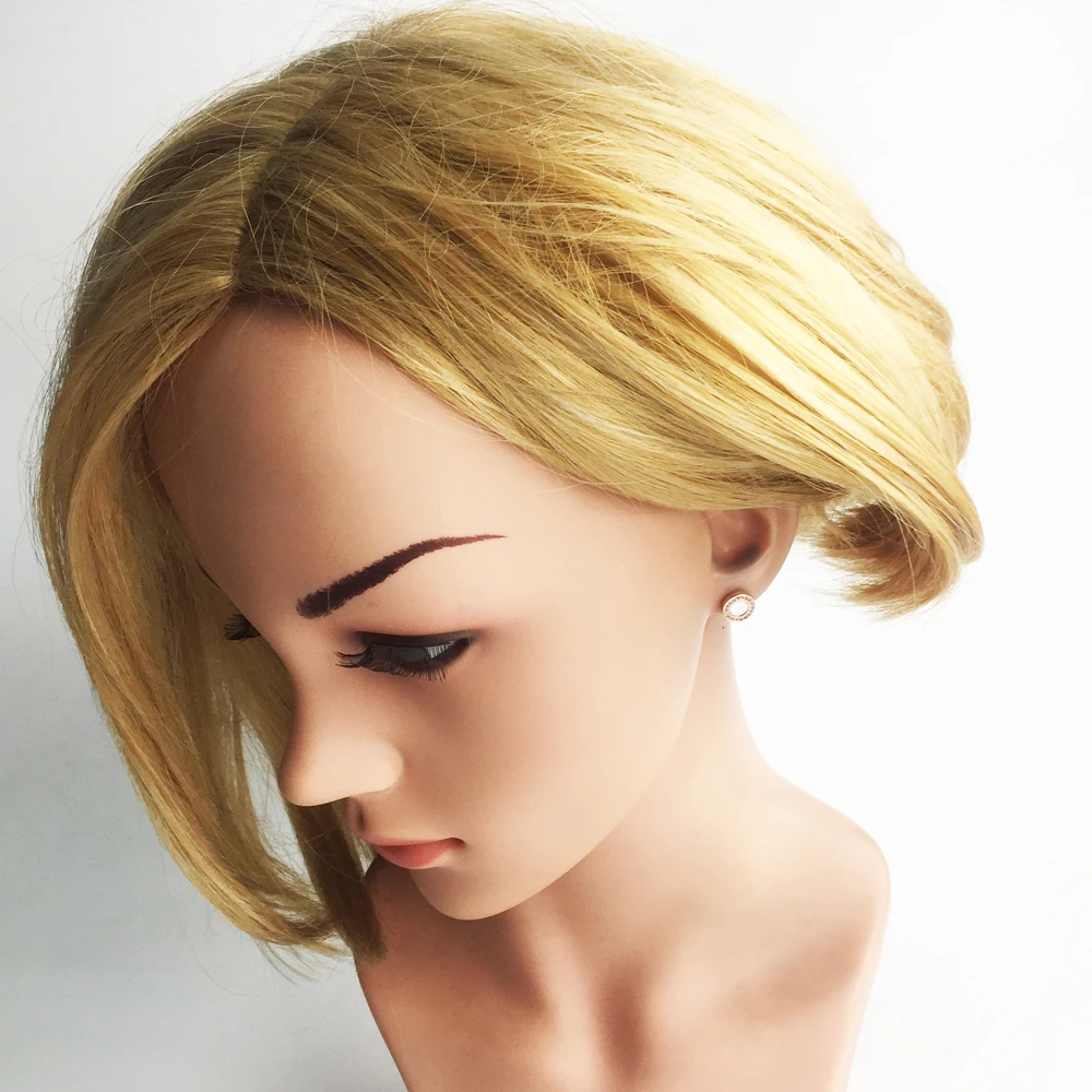 Серьги гвоздики женские круглой формы из розового золота с белым кубическим