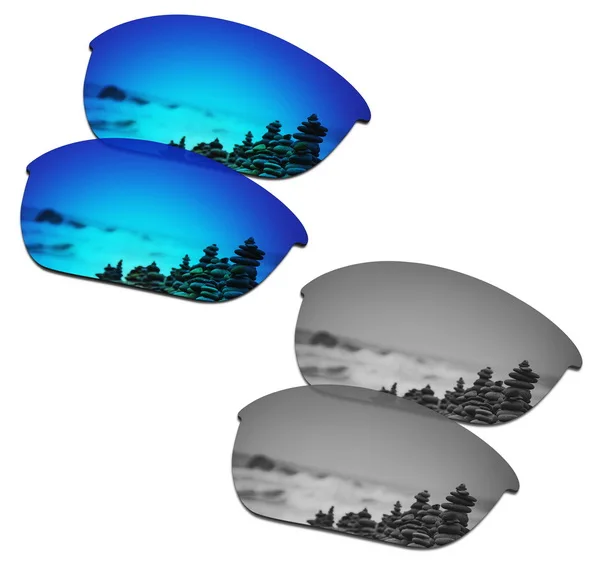 Blue and Silver Mirr Дропшиппинг SmartVLT замена линз поляризационные для солнцезащитных очков оакли Половина Куртка 2,0-несколько пар упакованы - Цвет линз: Blue and Silver Mirr