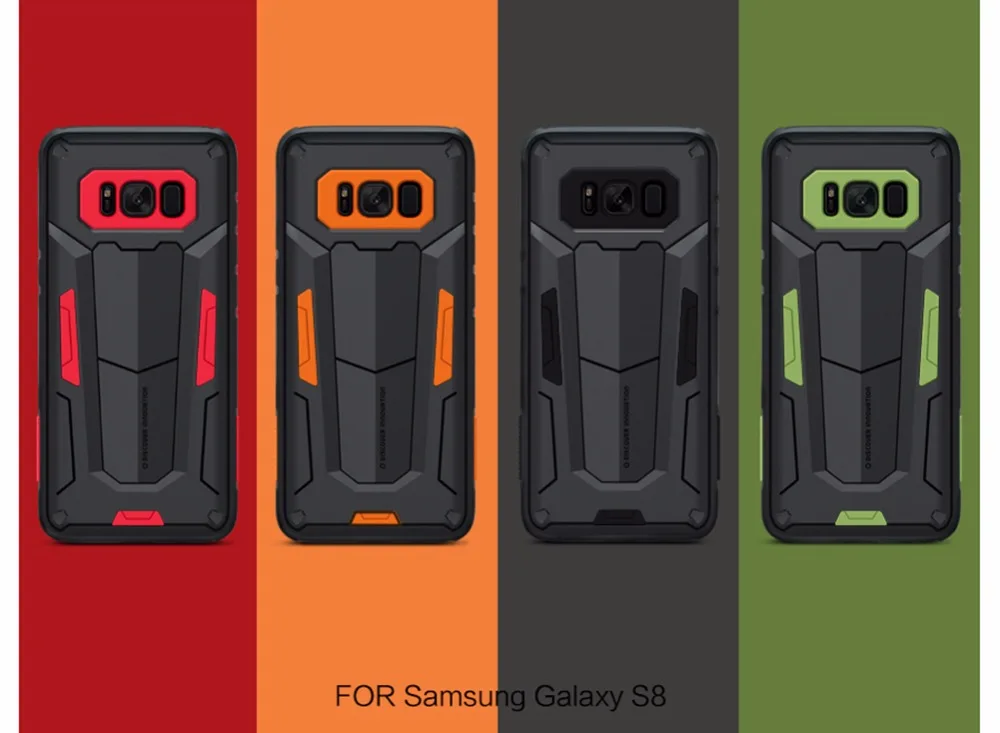 Чехол для samsung Galaxy S8/S8 plus Nillkin Defender, Жесткий Чехол на заднюю панель, крепкий противоударный+ комбинированный ТПУ