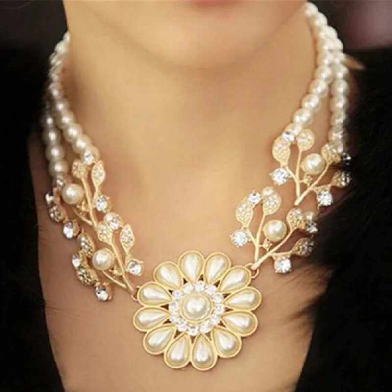 Роскошное женское ожерелье чокер в виде цветка с кристаллами|jewelry for women|flower