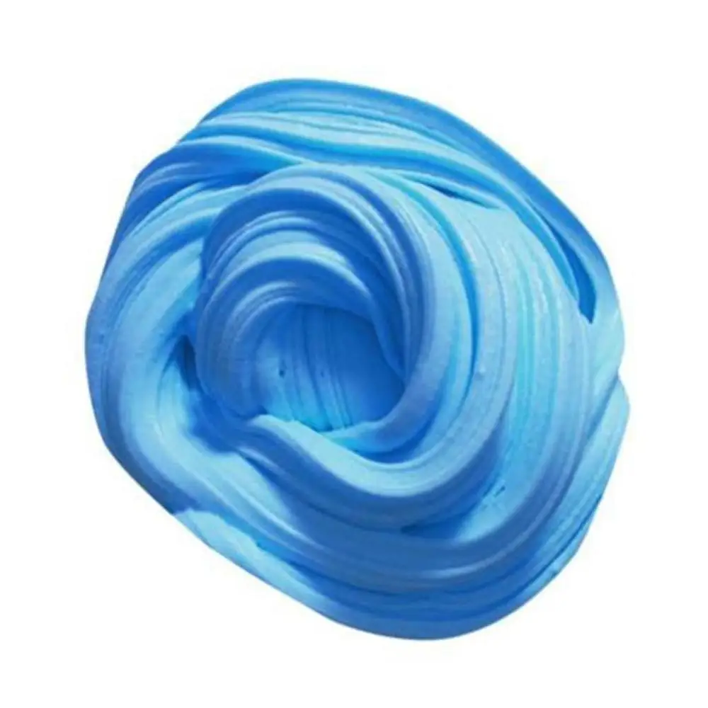 Blue slime 20G Снежная грязь пушистый поплавок слизи ароматизированный снятие стресса без буры детская игрушечная глина для рукоделия - Цвет: Blue slime 20G