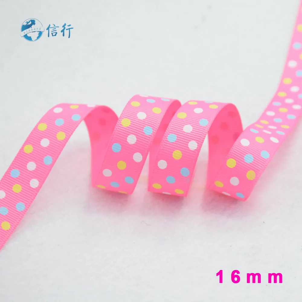 Ширина 16 мм ленты с узором в горошек Полиэстеровая корсажная лента кружевные