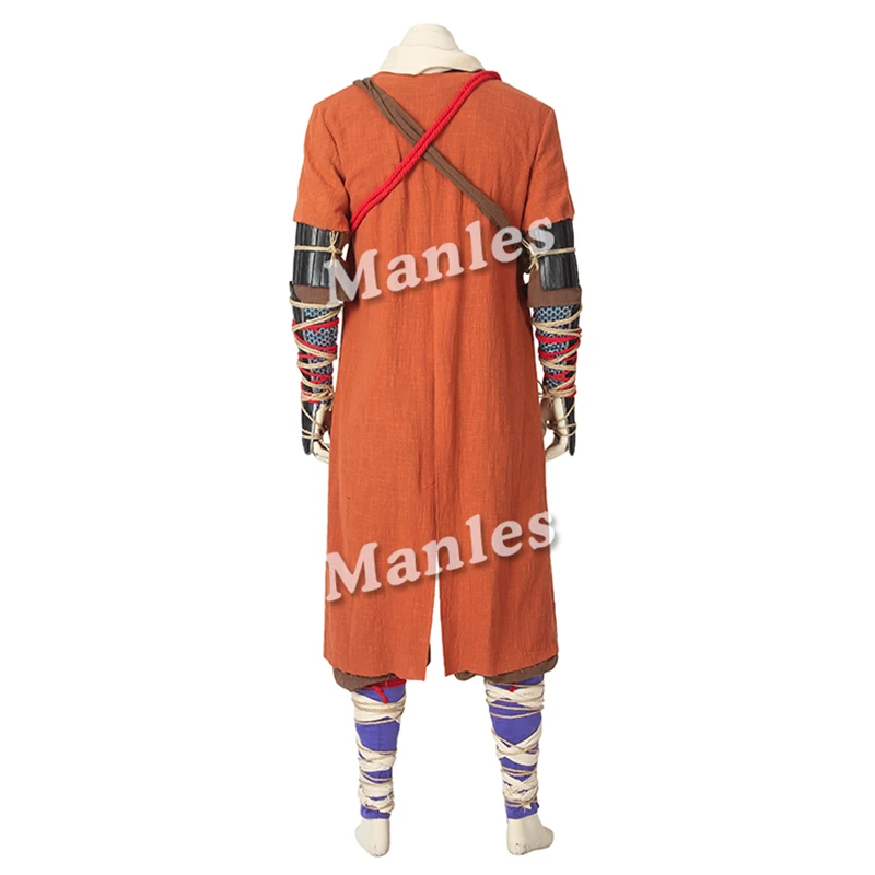 Игра Sekiro Shadows Die Twice Costume однорукий волк cosplay Coat кожаные ботинки реквизит Хэллоуин Карнавальный наряд на заказ