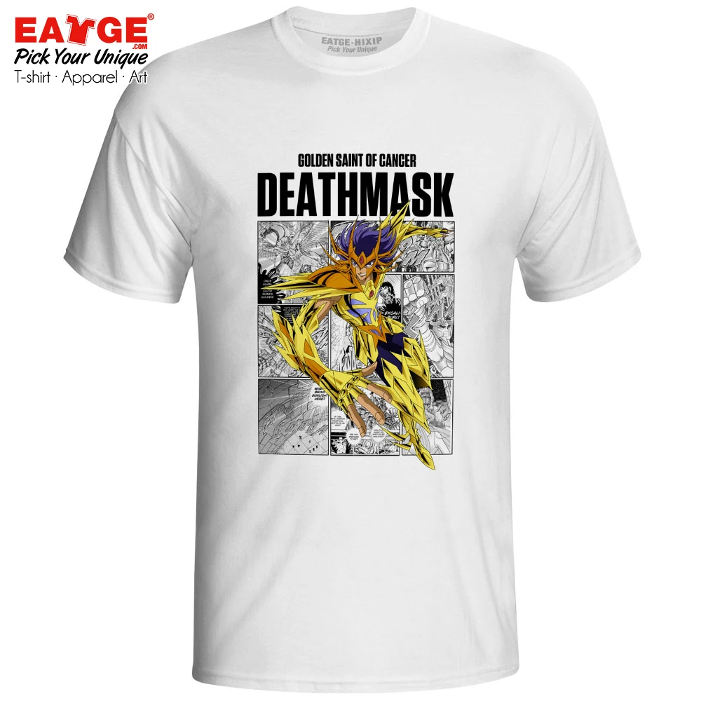 Gemini Saga T-shirt Gold Saints Anime Saint Seiya Knights of the Zodiac Print Funny T Shirt Active Novelty Style Women Men Top - Цвет: 14