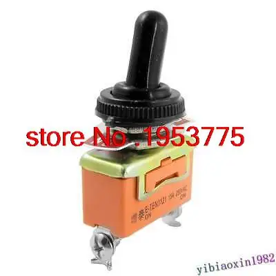 

10pcs AC 250V 15A on/on 2 Position SPDT Toggle Switch with Rubber Cap