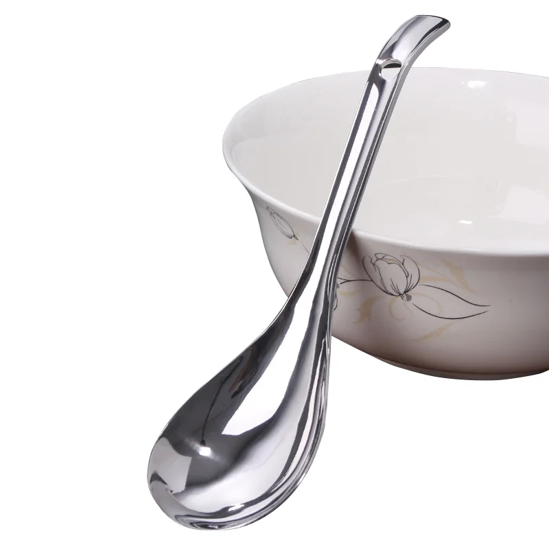 

1 шт. большая ложка для супа из нержавеющей стали, портативная ложка для риса, большая ложка для супа, инструмент для столовых приборов