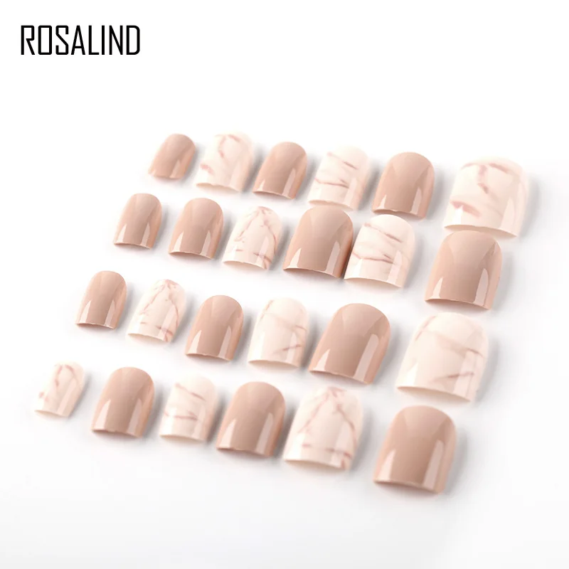 ROSALIND накладные ногти искусство высокое качество натуральный 3D Дизайн