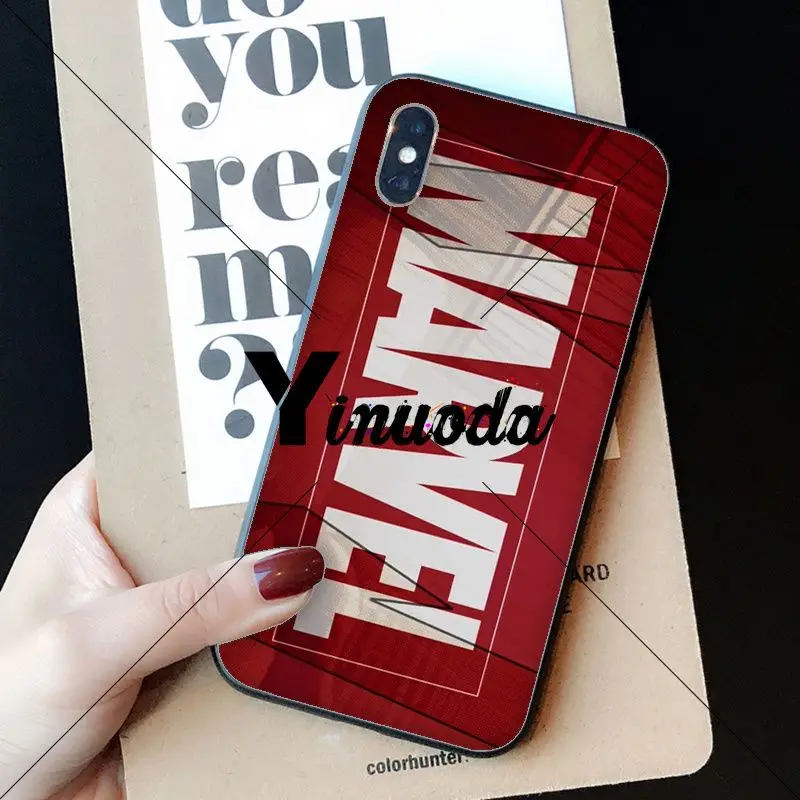 A16 Yinuoda Deadpool Iron Man Marvel Avengers Phone Case cover Shell for Apple iPhone 8 7 6 6S Plus X XS MAX 5 5S SE XR Cellphones - Цвет: A16