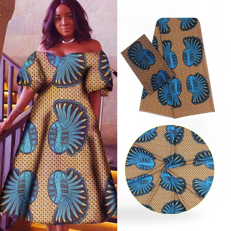 Новейшая африканская восковая Цифровая печатная 2 типа шелковая ткань