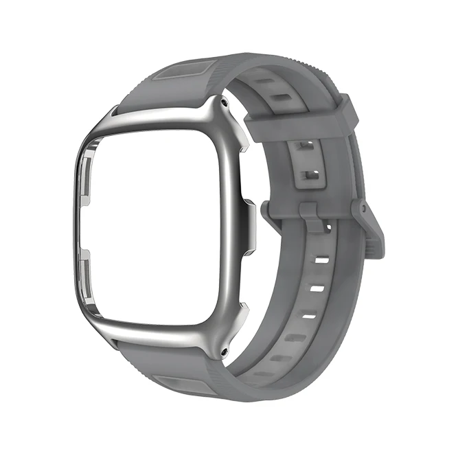 Gray White Sales Mijobs силиконовый ремешок чехол для Fitbit Versa Lite браслет умные часы для Fitbit Versa чехол с браслетом аксессуары ремешок на запястье - Цвет: Gray White Sales