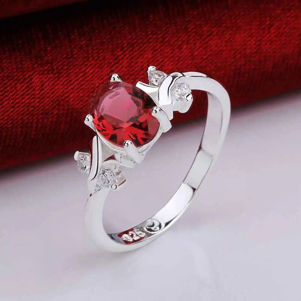 Лидер продаж высококачественное посеребренное обручальное кольцо с кристаллами