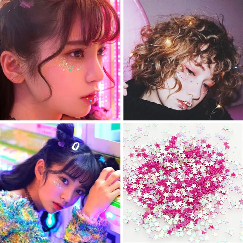 100 г украшения для ногтей аксессуары блестки Твердые пятиконечная звезда