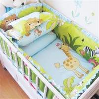 6pcs baby crib bed bumpers bedding set cotton bumper pads for baby crib newborn safely product bed cot sets mini crib bumper